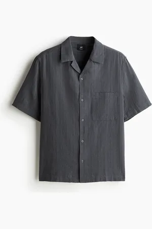 H&M Regular Fit Linen-blend resort shirt