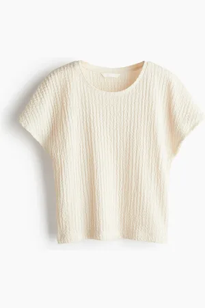 H&M Textured jersey top