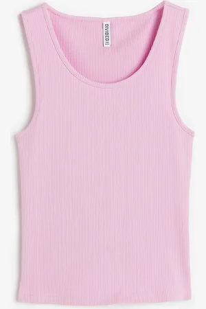 H&M Ribbed cotton vest top