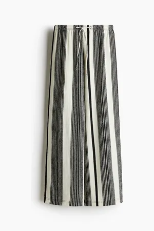 H&M Textured jersey drawstring trousers