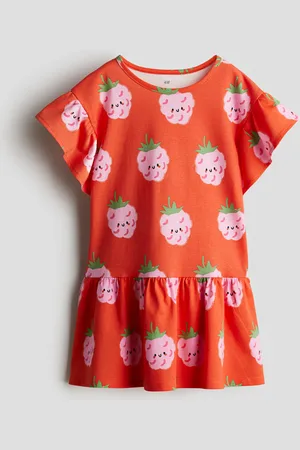 H&M Flutter-sleeved cotton dress