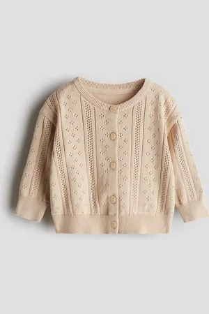 H&M Pattern-knitted cotton cardigan