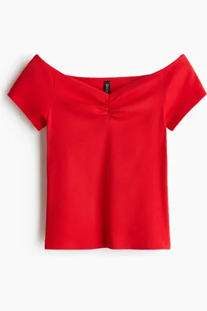H&M Ribbed boat-neck top