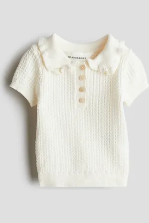H&M Cable-knit cotton top
