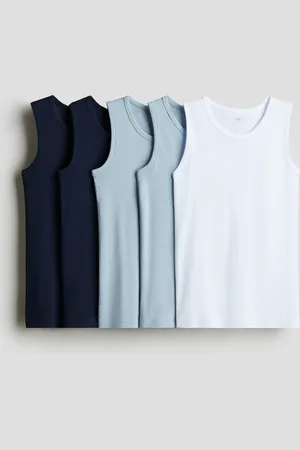 H&M 5-pack cotton vest tops