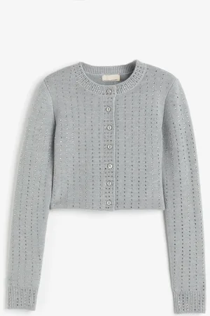 H&M Cropped wool-blend cardigan