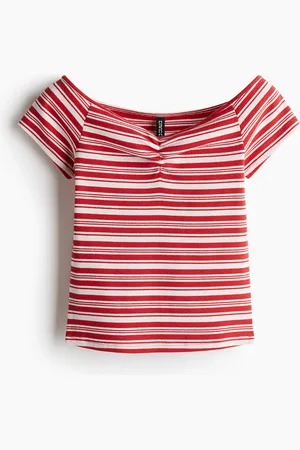 H&M Ribbed boat-neck top