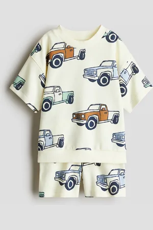 H&M 2-piece printed sweatshirt set
