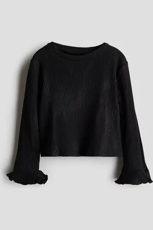 H&M Flare-sleeve jersey top