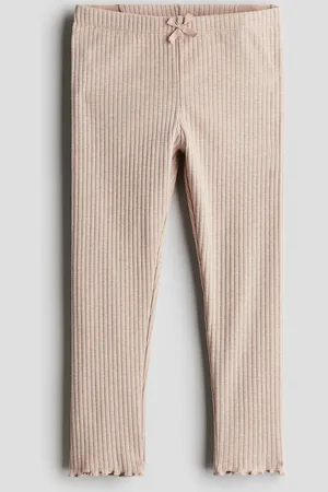 H&M Ribbed cotton leggings