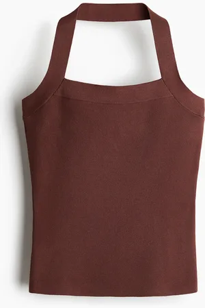 H&M Fine-knit halterneck top
