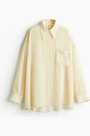 H&M Oversized silk-blend shirt