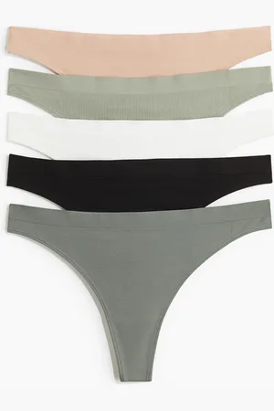H&M 5-pack seamless thong briefs