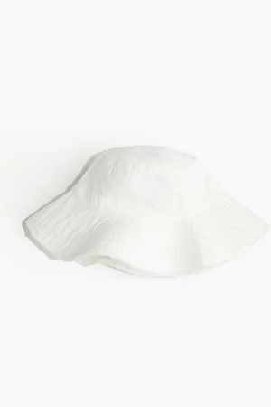 H&M Frayed-edge cotton bucket hat
