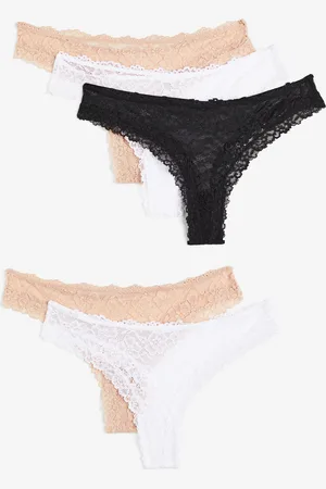 H&M 5-pack lace Brazilian briefs