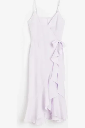 H&M Flounce-trimmed wrap dress