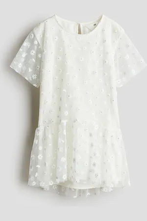 H&M Embroidered-detail dress