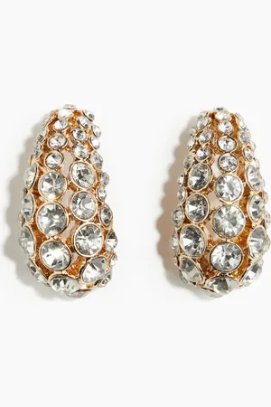 H&M Rhinestone-embellished dome earrings