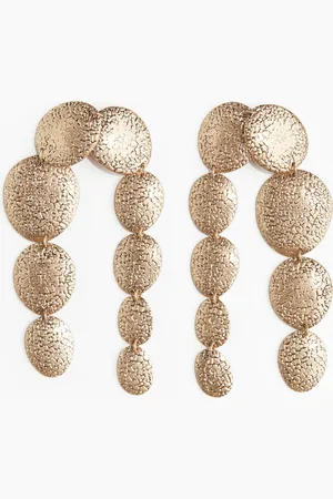 H&M Metal-disc pendant earrings