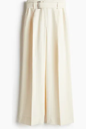 H&M Wide belted trousers