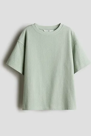 H&M Textured-knit T-shirt