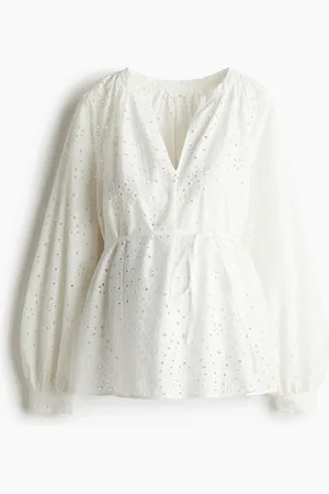 H&M MAMA Before & After Broderie anglaise blouse