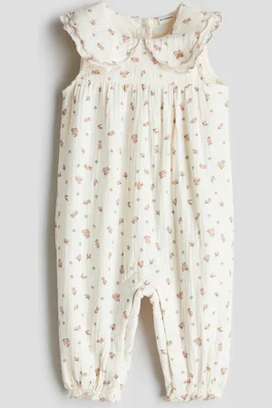 H&M Cotton muslin romper suit