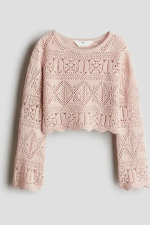 H&M Pointelle-knit cropped top