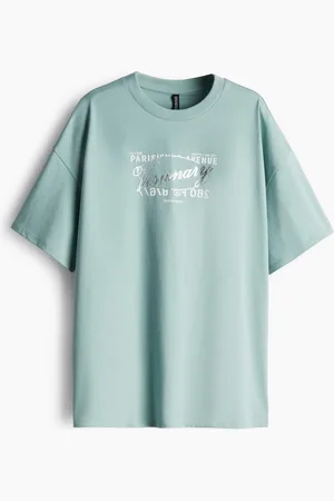 H&M Oversized motif-detail T-shirt
