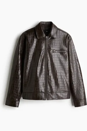 H&M Regular Fit Crocodile-patterned jacket