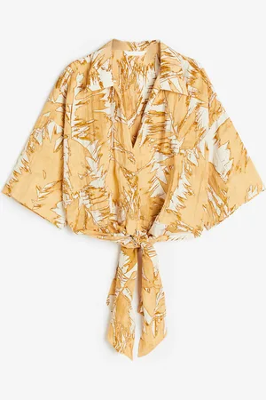 H&M Tie-detail blouse