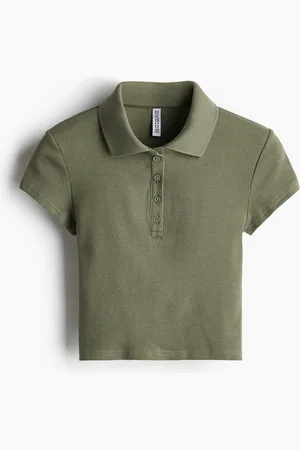 H&M Ribbed polo shirt