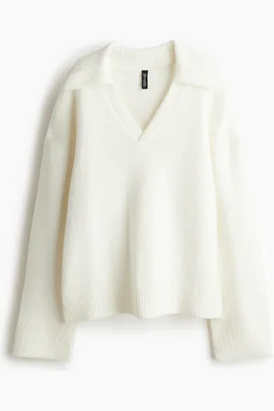 H&M Collared fine-knit jumper
