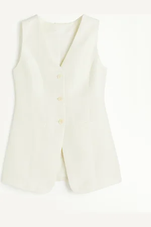 H&M Linen-blend suit waistcoat