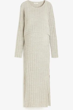 H&M MAMA 2-piece rib-knit set