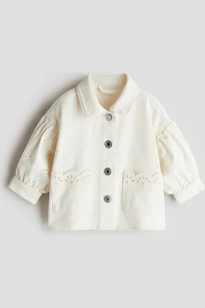 H&M Broderie anglaise-detail overshirt