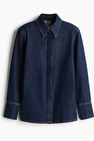 H&M Shoulder-pad denim shirt