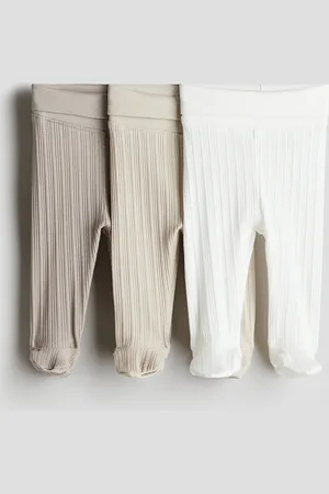 H&M 3-pack foldover-waist leggings