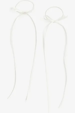 H&M 2-pack bow-detail hair elastics