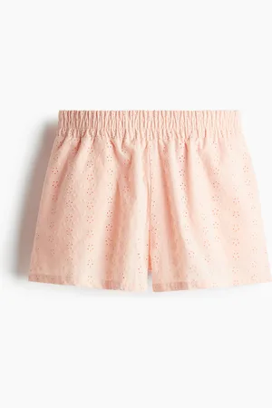 H&M High-waisted broderie anglaise shorts