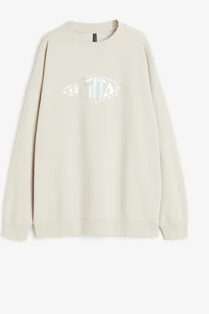 H&M Oversized motif-detail sweatshirt