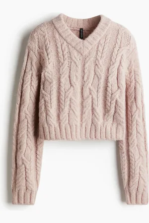 H&M V-neck cable-knit jumper