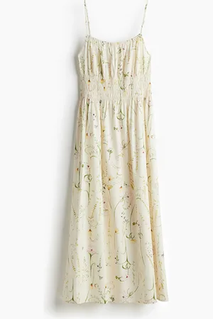 H&M Smock-detail poplin dress