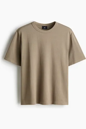 H&M Regular Fit Waffled T-shirt