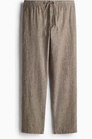 H&M Regular Fit Linen-blend trousers