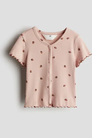 H&M Ribbed cotton t-shirt