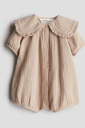 H&M Cotton muslin romper suit