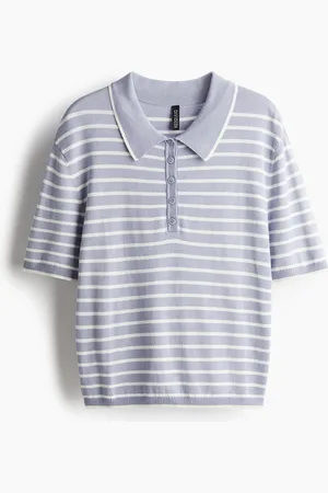 H&M Fine-knit polo shirt