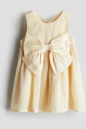 H&M Bow-detail organza dress