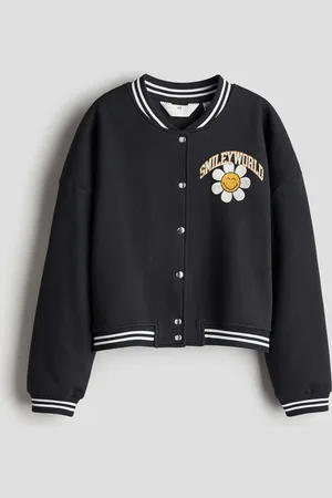 H&M Printed sweatshirt baseball jacket